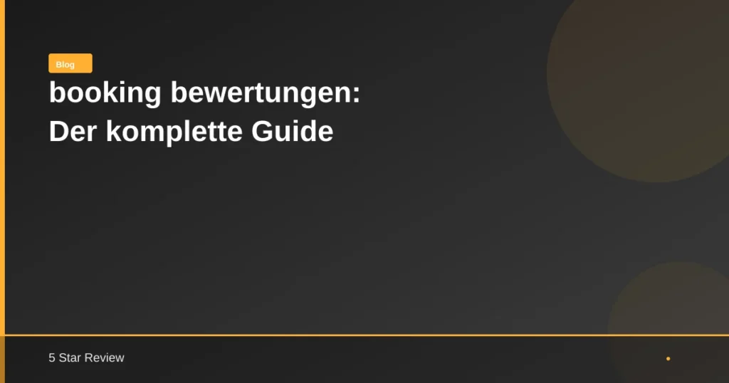 Booking Bewertungen