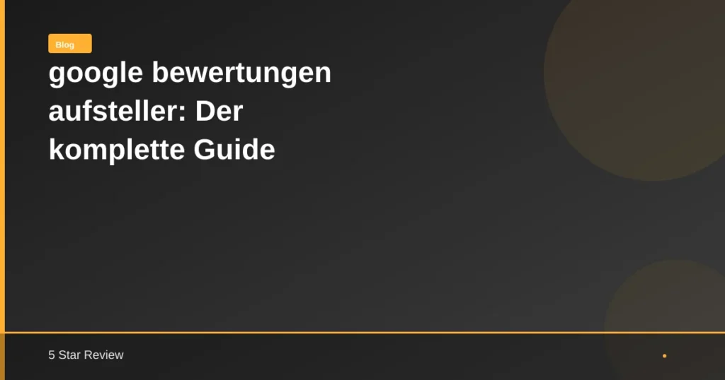 Google Bewertungen Aufsteller