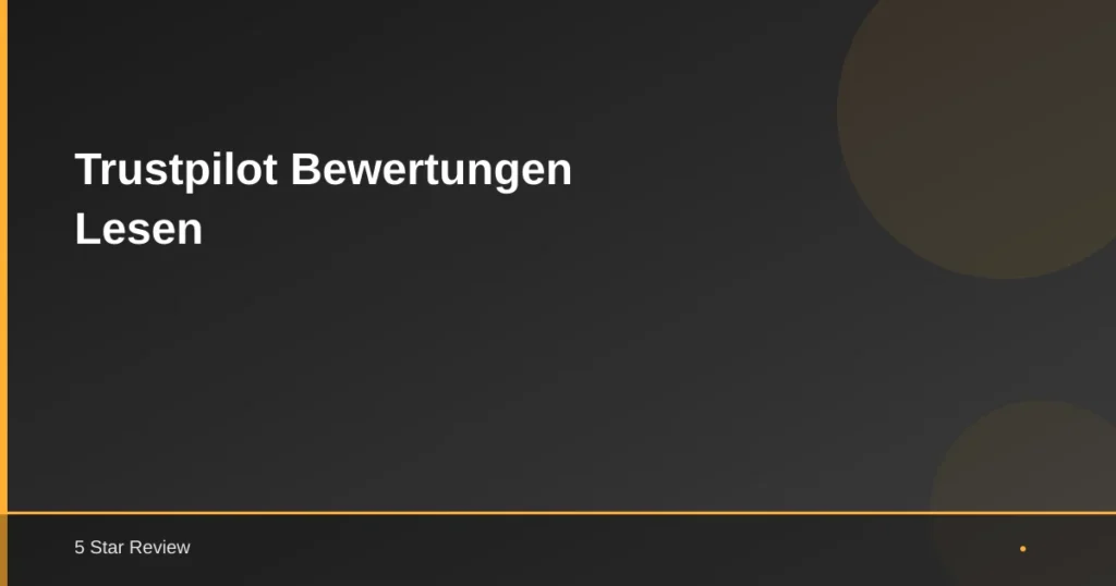 Trustpilot Bewertungen Lesen
