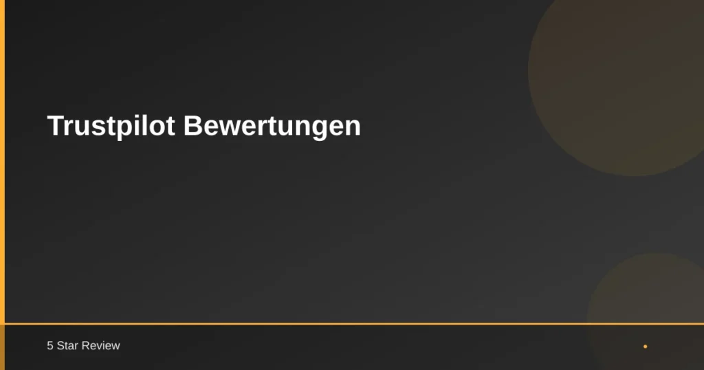 Trustpilot Bewertungen