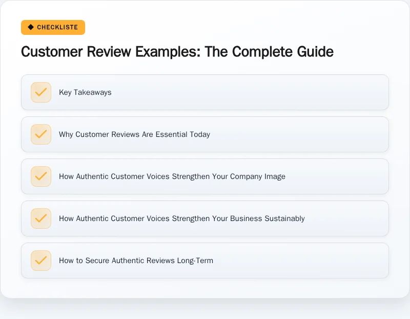Infographic: Customer Review Examples: The Complete Guide